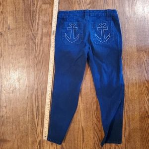 Tripp NYC sailor Capri jeans nautical anchor